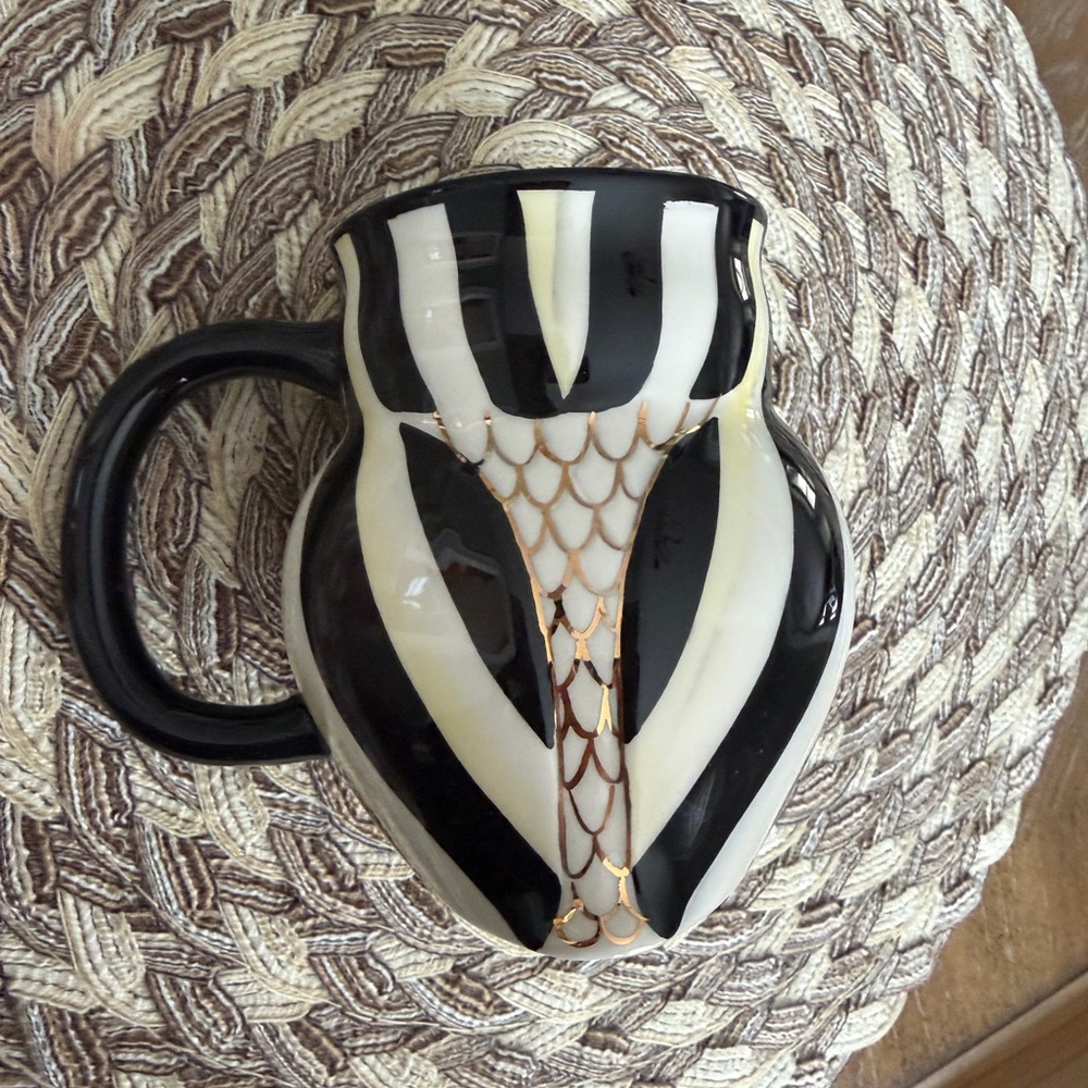 MacKenzie-Childs Courtly Check Owl Mug NEW - Picture 6 of 8